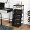 Dresser with Fabric Drawers and Metal Frame for Storage and Display Space
